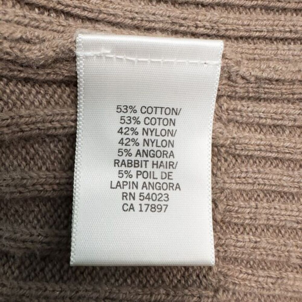 Banana Republic Short Sleeve Ribbed Knit Cardigan Womens Small Brown Lagenlook‎ - Picture 13 of 14